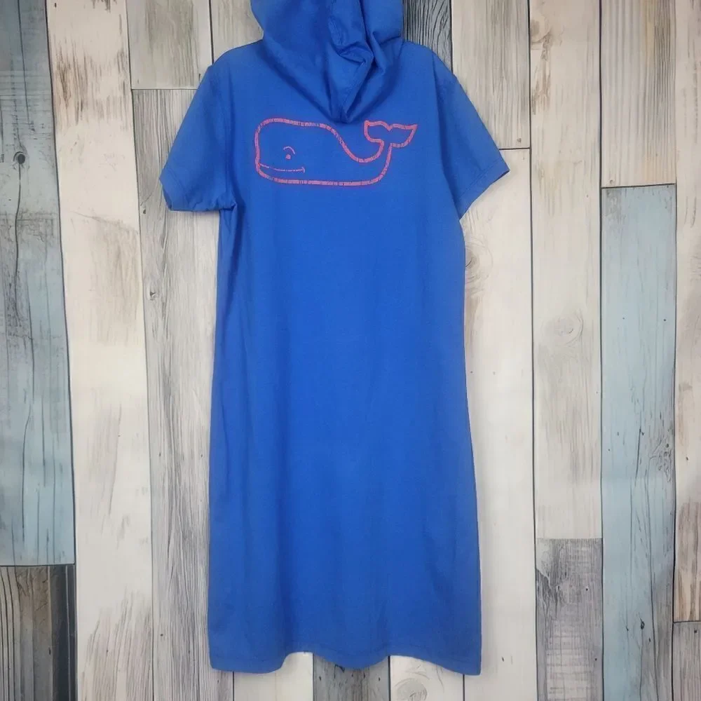 Vineyard Vines Girls Blue Hooded Swim Cover-up size Large